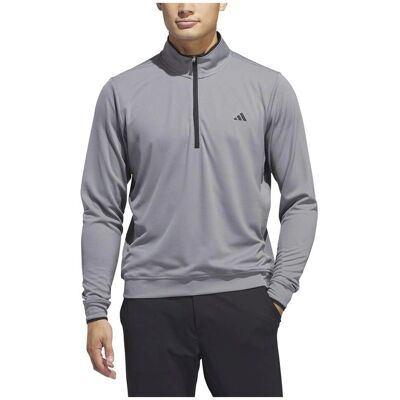 adidas Core Leichtes Golf-Sweatshirt - Grau Drei adidas Core Leichtes Golf-Sweatshirt - Grau Drei