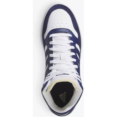 Adidas Hoops 3.0 Mid Weiß/Blau - Schuhe Adidas Hoops 3.0 Mid Weiß/Blau - Schuhe
