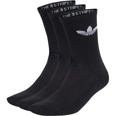 adidas Trefoil Cushion Crew Socks - 3 Paar - Schwarz - Socken adidas Trefoil Cushion Crew Socks - 3 Paar - Schwarz - Socken