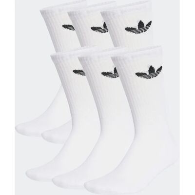 adidas Trefoil Weiße Socken - 6 Paar adidas Trefoil Weiße Socken - 6 Paar