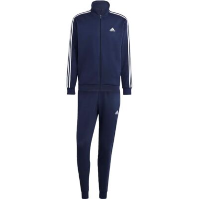 adidas Basic 3-Streifen Fleece Trainingsanzug - Herren - Blau adidas Basic 3-Streifen Fleece Trainingsanzug - Herren - Blau