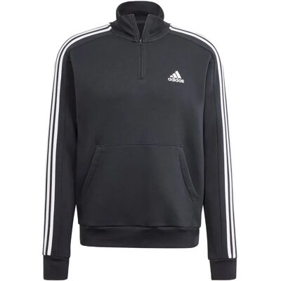 Adidas Męska Essentials 3-Stripes 1/4-Zip Bluza czarna (HZ6235-0011) Adidas Męska Essentials 3-Stripes 1/4-Zip Bluza czarna (HZ6235-0011)