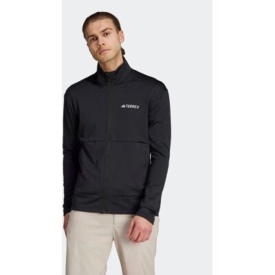 Adidas Multi Full Zip Fleece Jacket - Ελαφρύ φλις μπουφάν με φερμουάρ μαύρο Adidas Multi Full Zip Fleece Jacket - Ελαφρύ φλις μπουφάν με φερμουάρ μαύρο