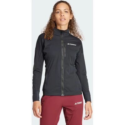 adidas Xperior Damen Schwarz Soft Shell Jacke für Langlauf adidas Xperior Damen Schwarz Soft Shell Jacke für Langlauf