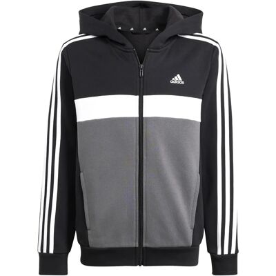 Σετ φούτερ Adidas - Μαύρο/Λευκό/Γκρι - Sportswear J 3S TIB FL TS Σετ φούτερ Adidas - Μαύρο/Λευκό/Γκρι - Sportswear J 3S TIB FL TS