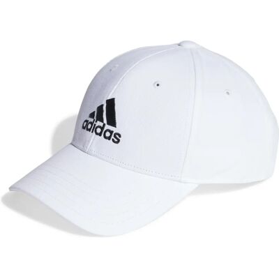 Adidas Katoenen Twill Baseball Cap - (IB3243) wit/zwart twill Adidas Katoenen Twill Baseball Cap - (IB3243) wit/zwart twill