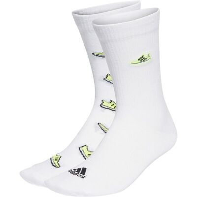 adidas Ultraboost Shoe Love Graphic Socks - 2 Paar - Weiß adidas Ultraboost Shoe Love Graphic Socks - 2 Paar - Weiß