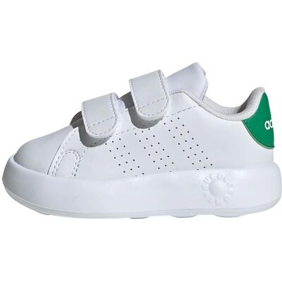 Adidas Advantage CF I Dzieci - cloud white/cloud white/green Adidas Advantage CF I Dzieci - cloud white/cloud white/green