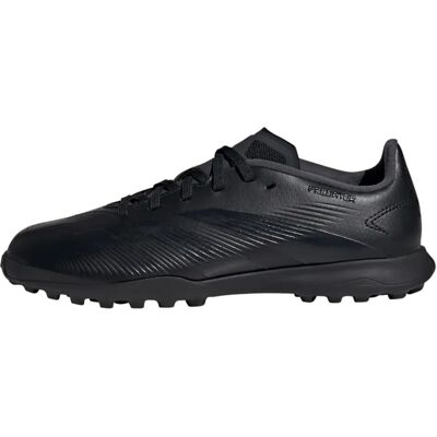 Scarpe da calcio adidas Predator 24 League per bambini su erba artificiale - Nero / Grigio Scarpe da calcio adidas Predator 24 League per bambini su erba artificiale - Nero / Grigio