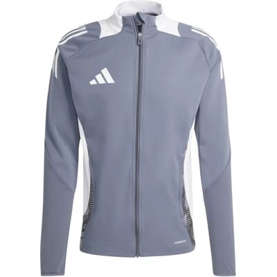 Adidas Tiro 24 IV9149 Graues Allwetter-Fußball-Herren-Sweatshirt Adidas Tiro 24 IV9149 Graues Allwetter-Fußball-Herren-Sweatshirt