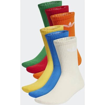 adidas Trefoil Cushion Crew Sokker - 6 Par - Flerfarvet adidas Trefoil Cushion Crew Sokker - 6 Par - Flerfarvet