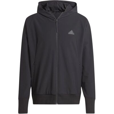 Adidas Z.N.E. Geweven Full-Zip Hoodie - Zwart - Jas met capuchon Adidas Z.N.E. Geweven Full-Zip Hoodie - Zwart - Jas met capuchon