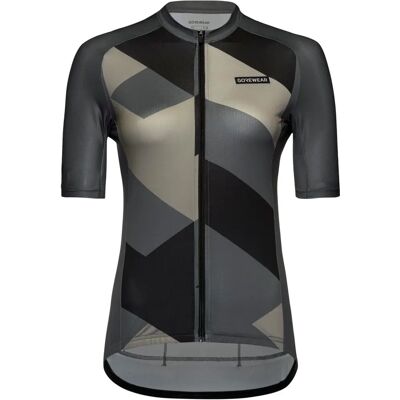 Gore Wear Spirit Signal Fietstrui voor dames - Grijs - Sportieve pasvorm Gore Wear Spirit Signal Fietstrui voor dames - Grijs - Sportieve pasvorm