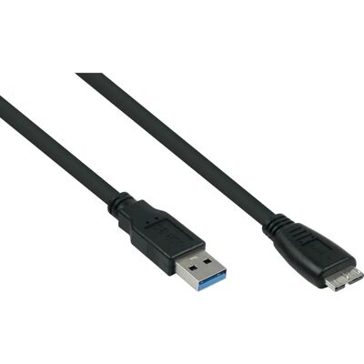 Cable USB Alcasa UK30P-AMB-050S - 5m, USB 3.2 Gen 1, Micro-USB B, Negro Cable USB Alcasa UK30P-AMB-050S - 5m, USB 3.2 Gen 1, Micro-USB B, Negro