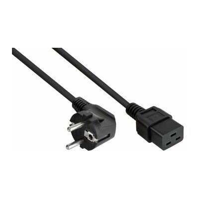 Kabelmeister SK0190-S050 Netzkabel - Schwarz 5m - Stecker E+F C19 Kabelmeister SK0190-S050 Netzkabel - Schwarz 5m - Stecker E+F C19