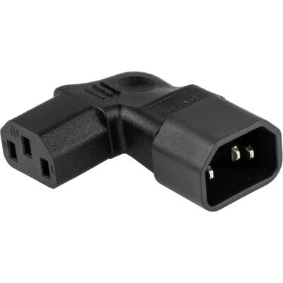 Kabelmeister SKA-1432S Kabel-Adapter - IEC 60320 C14 auf C13, Schwarz, 90° Kabelmeister SKA-1432S Kabel-Adapter - IEC 60320 C14 auf C13, Schwarz, 90°
