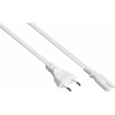 Kabelmeister SK0385-W015 Power Cable - 1.5m, White, Type C IEC C7 Kabelmeister SK0385-W015 Power Cable - 1.5m, White, Type C IEC C7
