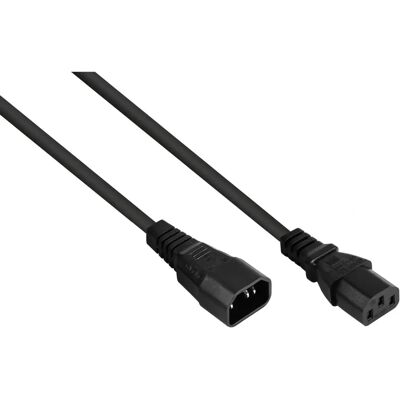 Kabelmeister SK1430-S020 Netzteilkabel - Schwarz - 2m - IEC C14 zu C13 Kabelmeister SK1430-S020 Netzteilkabel - Schwarz - 2m - IEC C14 zu C13