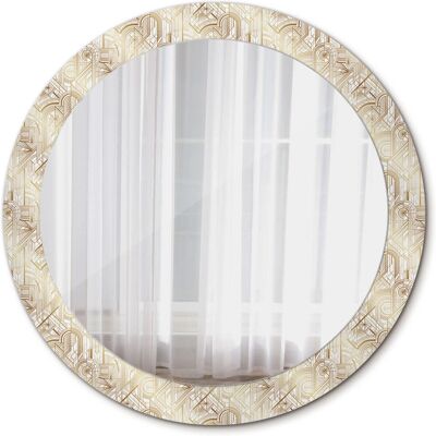 ART - Okrągłe Lustro Ścienne - Ø80 cm - Rama 7 cm - Mirror ART - Okrągłe Lustro Ścienne - Ø80 cm - Rama 7 cm - Mirror