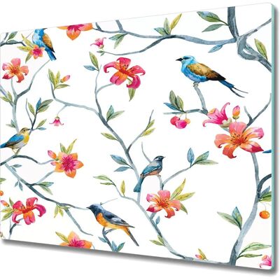 Coloray - 60x52 Pokrywka szklana - Ptaki wiosenne - Indukcja Coloray - 60x52 Pokrywka szklana - Ptaki wiosenne - Indukcja