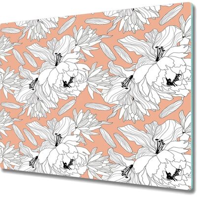 Coloray Päonia - 60x52 cm - szkło - wzór Päonia - deska do krojenia Coloray Päonia - 60x52 cm - szkło - wzór Päonia - deska do krojenia