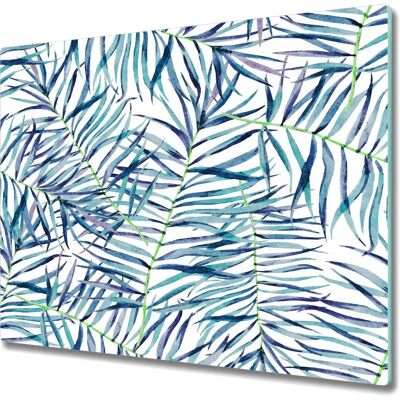 Coloray - 60x52 Palma Liść Pokrywka Szklana - Palma Akwarela - Glass Lid Coloray - 60x52 Palma Liść Pokrywka Szklana - Palma Akwarela - Glass Lid