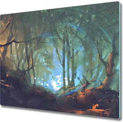 Coloray - Glass - 60x52 cm - Czarny Las - Cutting Board Coloray - Glass - 60x52 cm - Czarny Las - Cutting Board