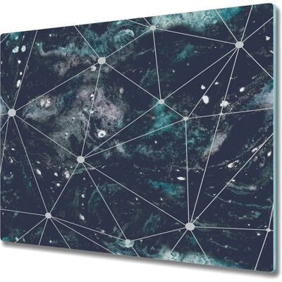 Coloray Glass Cutting Board Decor 60x52 Night Sky Geometric Lines - deska do krojenia Coloray Glass Cutting Board Decor 60x52 Night Sky Geometric Lines - deska do krojenia