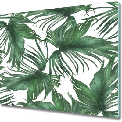 Coloray - Glass Cutting Board - 60x52 - Palm Leaves - Glass Cutting Board Coloray - Glass Cutting Board - 60x52 - Palm Leaves - Glass Cutting Board