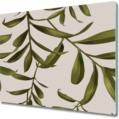 Coloray - 60x52 - Zielone liście - Ochrona płyty grzewczej Coloray - 60x52 - Zielone liście - Ochrona płyty grzewczej