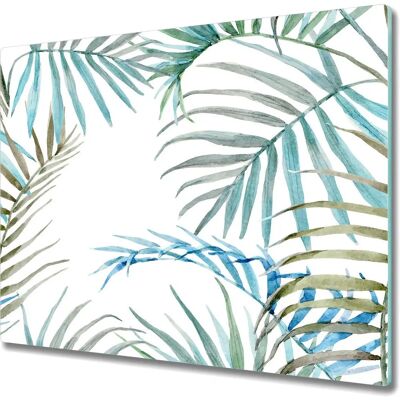 Coloray Nowoczesna deska do krojenia ze szkła – Tropikalne liście – 60x52 Coloray Nowoczesna deska do krojenia ze szkła – Tropikalne liście – 60x52