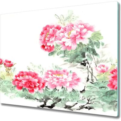Coloray - Pivoine D'Encre - Szkło hartowane - 60x52 - Pokrywa szklana Coloray - Pivoine D'Encre - Szkło hartowane - 60x52 - Pokrywa szklana