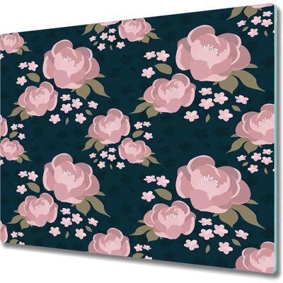 Coloray - Planche à Découper Élégante - 60x52 cm - Verre imprimé Blumen Rose - Planche à découper - Publicité Coloray - Planche à Découper Élégante - 60x52 cm - Verre imprimé Blumen Rose - Planche à découper - Publicité