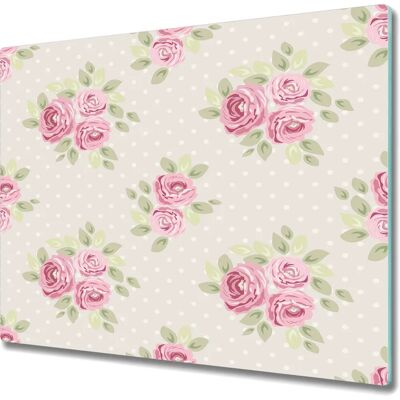 Coloray - Topowa deska do krojenia ze szkła - 60x52 - English Roses - Deska do krojenia Coloray - Topowa deska do krojenia ze szkła - 60x52 - English Roses - Deska do krojenia