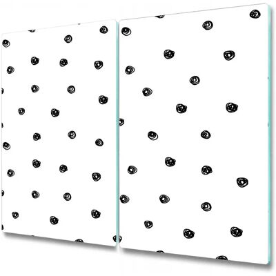 Coloray - Planer glazowany - 2x30x52 cm - Czarne punkty - Deska do krojenia Coloray - Planer glazowany - 2x30x52 cm - Czarne punkty - Deska do krojenia