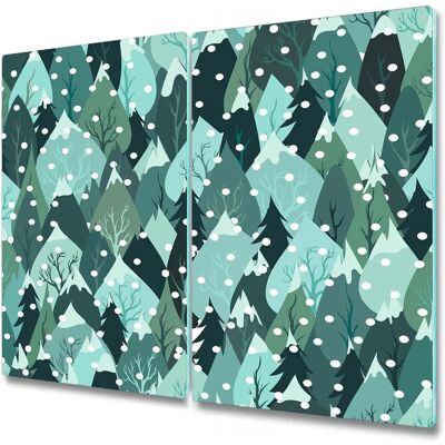 Coloray Winterwald Berge - 2x30x52 cm - 4 mm - ochrona UV - Folia ochronna do szkła Coloray Winterwald Berge - 2x30x52 cm - 4 mm - ochrona UV - Folia ochronna do szkła