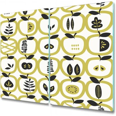 Coloray - Planche en verre trempé 2x30x52 - Fruits Abstract - Cutting Board - Publicité Coloray - Planche en verre trempé 2x30x52 - Fruits Abstract - Cutting Board - Publicité