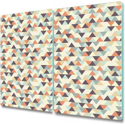 Coloray - Planche À Découper En Verre Avec Motif Imprimé 2x30x52 Triangle Motif Coloré - Deska do krojenia ze szkła Coloray - Planche À Découper En Verre Avec Motif Imprimé 2x30x52 Triangle Motif Coloré - Deska do krojenia ze szkła
