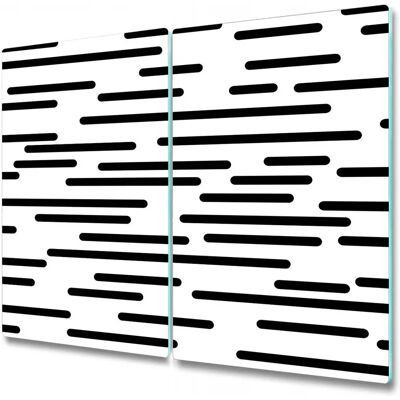 Coloray - 2x30x52 - Czarny/Biały - Pokrywa płyty indukcyjnej Coloray - 2x30x52 - Czarny/Biały - Pokrywa płyty indukcyjnej