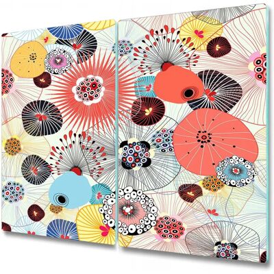 Coloray - Planche À Découper En Verre Avec Motif Imprimé 2x30x52 Coloré Abstraction - Cutting Board Coloray - Planche À Découper En Verre Avec Motif Imprimé 2x30x52 Coloré Abstraction - Cutting Board