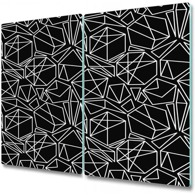 Coloray - Planche à découper élégante imprimée sur verre - Blanc - 2x30x52 - Planche à découper - Publicité Coloray - Planche à découper élégante imprimée sur verre - Blanc - 2x30x52 - Planche à découper - Publicité