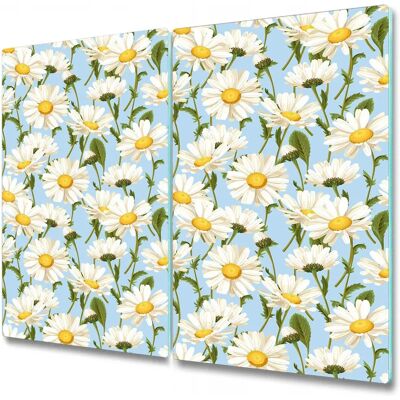 Coloray - InductionGlassShield - 2x30x52 cm - Niebieska Rumianek Delikatny - Ochrona szkła do płyt indukcyjnych Coloray - InductionGlassShield - 2x30x52 cm - Niebieska Rumianek Delikatny - Ochrona szkła do płyt indukcyjnych