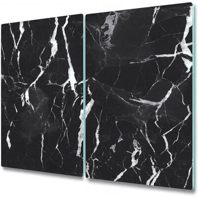Coloray - Verre 2x30x52 - Czarny Marmur - Szkło - Deska do krojenia Coloray - Verre 2x30x52 - Czarny Marmur - Szkło - Deska do krojenia