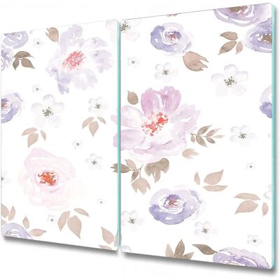 Coloray - Glass Cutting Board - 2x30x52 - Floral Pastel - cutting board Coloray - Glass Cutting Board - 2x30x52 - Floral Pastel - cutting board