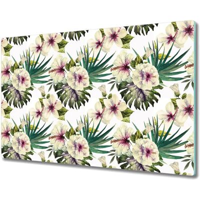 Coloray - Hibiskus - 80x52 cm - Pokrywa płyty indukcyjnej Coloray - Hibiskus - 80x52 cm - Pokrywa płyty indukcyjnej
