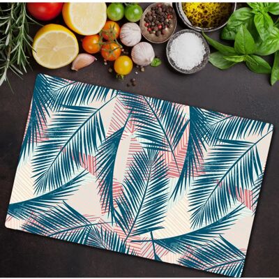 Coloray - Pastel Palmier - Induction Cooktop Cover - Publicité Coloray - Pastel Palmier - Induction Cooktop Cover - Publicité