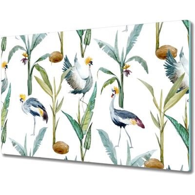 Coloray - Deska do krojenia ze szkła 80x52 ptaki i rośliny - 80x52 cm Coloray - Deska do krojenia ze szkła 80x52 ptaki i rośliny - 80x52 cm