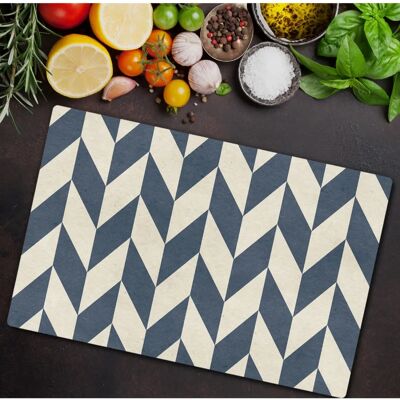 Coloray - 80x52 - Hartowane szkło - Wzór Chevron - Pokrywka Coloray - 80x52 - Hartowane szkło - Wzór Chevron - Pokrywka