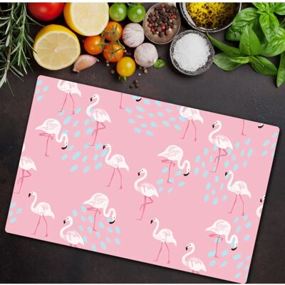 Coloray - Glass Print 80x52 Flamant Pastel - 80x52 - Flamingo Pastel - Cutting Board - Publicité Coloray - Glass Print 80x52 Flamant Pastel - 80x52 - Flamingo Pastel - Cutting Board - Publicité