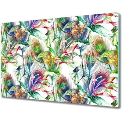 Coloray - Planche découper verre plantes 80x52 - cutting board Coloray - Planche découper verre plantes 80x52 - cutting board